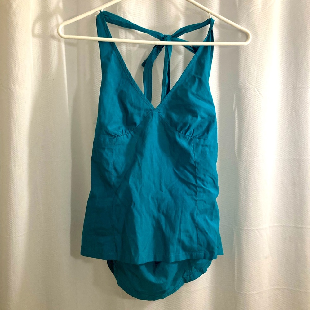Old Navy Turquoise Blue Halter Tie Top new with tags